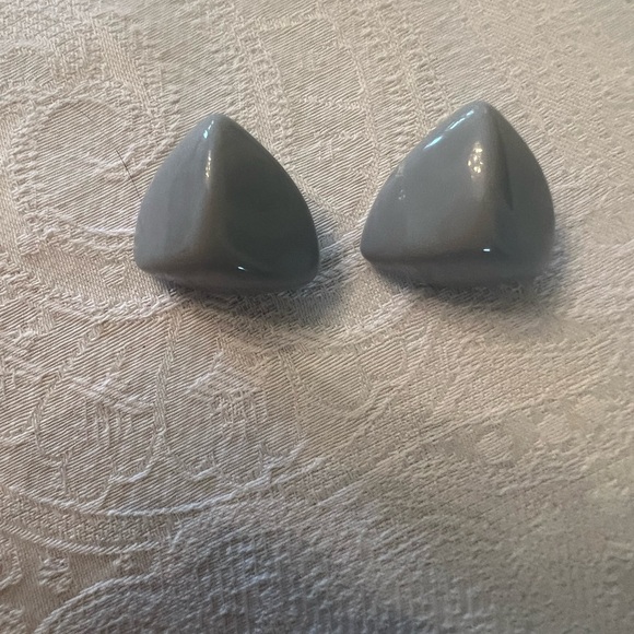 VINTAGE Gray Beaded Necklace And Earrings - Picture 2 of 4